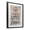 Stupell Industries Dream Big Little Cowboy Framed Print Under Glass, design by Christine Simpson Art